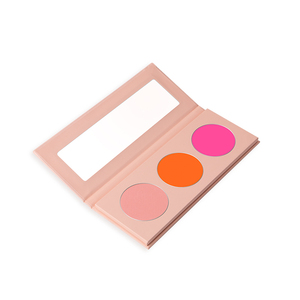 Palette de maquillage, logo personnalisé, bac à maquillage, poêles rondes, 6 couleurs, avec miroir, sur mesure - Product Image 3
