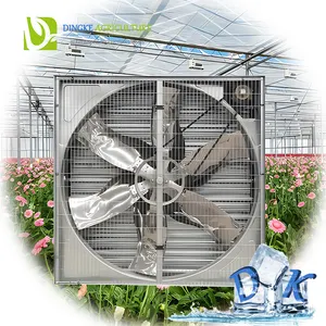 Ventiladores de presión negativa de enfriamiento de invernadero de aves de corral Push-Pull galvanizados para cría de ganado en gallinero