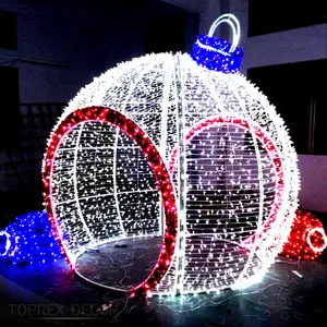 Bolas de decoración grandes de esfera led navideña comercial