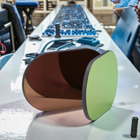 Lentilles de miroir planes à grande ouverture, optique spatiale, composants optiques personnalisables de qualité supérieure, revêtement léger à haute réflexion