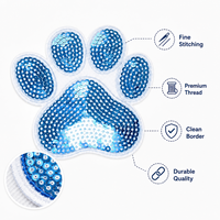 Lot de patchs à paillettes en forme de patte, badges brillants pour pattes de chat, autocollants en tissu brodé à sequins en gros, en stock pour vestes
