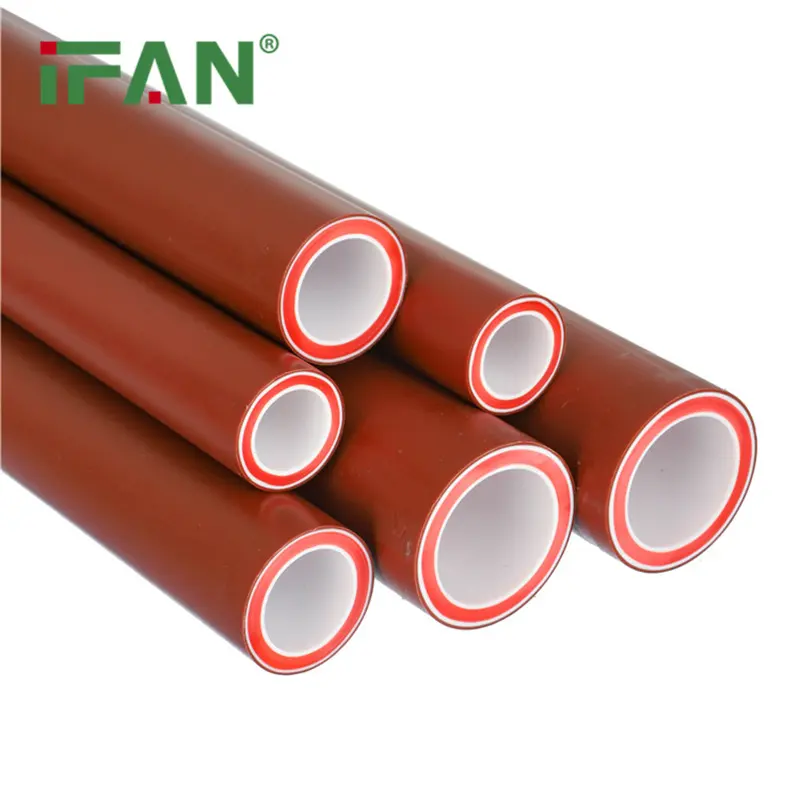 Водопроводная труба IFAN Для коричневой полипропиленовой трубы 1/2-2 дюйма PPH, сантехнические материалы для полипропиленовых трубок, пластиковая водопроводная труба