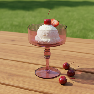 <span class=keywords><strong>Verre</strong></span> à cocktail vintage français transparent, bol à dessert pour pudding, yaourt, crème glacée. Réutilisable. Sans BPA. Lavable au lave-vaisselle - Product Image 4