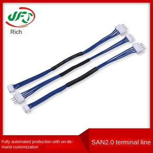 Cable Conector Recto de Placa a Placa 1007-24AWG con Paso de 20mm SAN2P Rojo y Negro, Cable Terminal sin Conductor/Aislamiento para PCB - Product Image 4