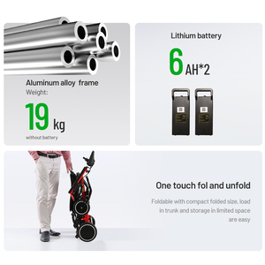 Silla de Ruedas Plegable Portátil Ligera para Ancianos, Estándar Hospitalario, Activa, Médica, en Venta al Por Mayor de Fábrica al Precio Más Bajo - Product Image 3