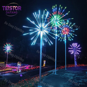 <b>Christmas</b> Firework <b>Tree</b> Motif <b>Light</b> with Open Spreading Branches for Tall Lightweight Looking Holiday Displays - Product Image 6