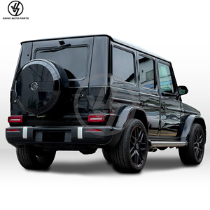 ชุดแต่งตัวถังรถยนต์รุ่นใหม่ W463 อัพเกรดเป็น W465 สำหรับ G Wagon G63 G500 G550 ปี 2000-2018 ผลิตจากวัสดุ PP+คาร์บอนไฟเบอร์แห้ง ประกอบด้วยกันชน ฝากระโปรง และบังโคลน - Product Image 6