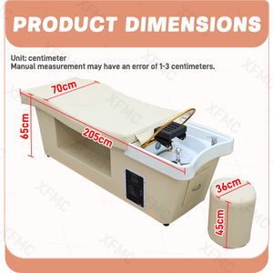 XFMC Headspa shampooing lit Massage électrique tête thérapie lavage des cheveux Thai Spa Salon de beauté cils lit incurvé avec circulation d'eau - Product Image 6