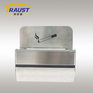 Cestino della <span class=keywords><strong>cenere</strong></span> in acciaio inossidabile minimalista montato a parete Traust piccolo recipiente per rifiuti per esterni per posacenere per sigarette - Product Image 2