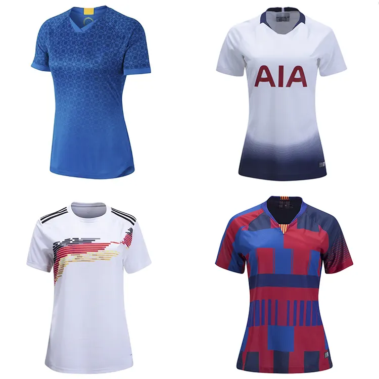 kit de futebol camisa de futebol de futebol feminino slim fit atacado personalizado mulheres uniformes de futebol