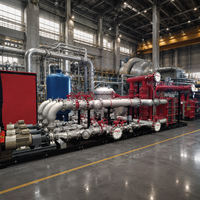 Échangeur de chaleur en acier inoxydable 304, 420 m³/h, 9100 kW, longue durée de vie, pour l'industrie mondiale des fournisseurs
