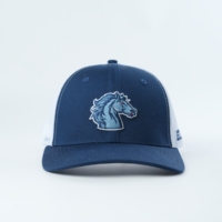 Casquette de camionneur structurée à 6 panneaux, broderie de haute qualité 100% coton, casquettes de camionneur personnalisables, casquette bleu marine