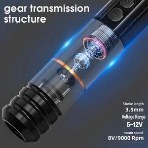 XNET Máquina de Pluma de <span class=keywords><strong>Tatuaje</strong></span> Inalámbrica Portátil con Batería Doble para Principiantes Maquillaje Permanente Ceja Cuero Cabelludo <span class=keywords><strong>Tatuaje</strong></span> de Cuerpo Pequeño - Product Image 3