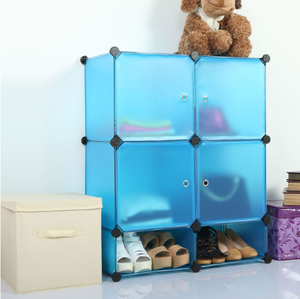 <span class=keywords><strong>Armadio</strong></span> pieghevole in plastica <span class=keywords><strong>armadio</strong></span> con scarpiere materiale PP mobili da soggiorno per uso domestico - Product Image 2