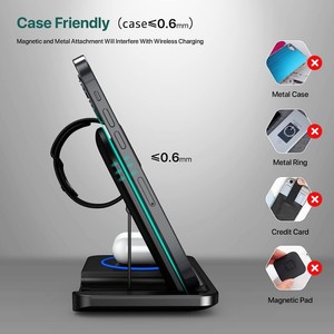 Productos Populares 2026, Lámpara Nocturna Multifunción, Estación de Carga para Teléfono Móvil, Soporte de 15W para iPhone, Cargador Inalámbrico 3 en 1 Personalizado - Product Image 4
