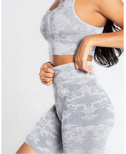 Short de motard d'entraînement à séchage rapide et taille haute 100% coton avec logo personnalisable pour femme - Product Image 2