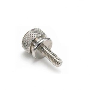 Tornillo Personalizado de Acero al Carbono CNC, Cabeza Redonda Moleteada, Rosca Fina Clase 8, Acabado Liso, Métrico/Pulgadas - Product Image 1