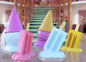 <span class=keywords><strong>El</strong></span> postre helado <span class=keywords><strong>centro</strong></span> <span class=keywords><strong>comercial</strong></span> decoración estatuas - Product Image 3