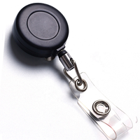 JRGIFTS XH-03 Carrete Retráctil para Tarjetas de Identificación, de Aleación de Zinc, 28 mm de Diámetro, Longitud Extensible de 500 mm