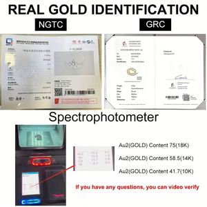 Exclusivo negrita Hip Hop personalizado 10K oro sólido Miami cubano cadena collar Iced Out Moissanite diamantes - Product Image 2