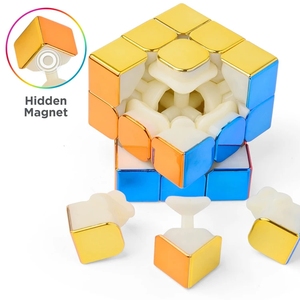 Cyclone Boy <span class=keywords><strong>Mirror</strong></span> Reflective 3x3x3 Chapado <span class=keywords><strong>Cubo</strong></span> magnético mágico <span class=keywords><strong>3x3</strong></span> <span class=keywords><strong>Cubo</strong></span> Juguetes para adultos Rompecabezas Niños Juguete educativo - Product Image 5