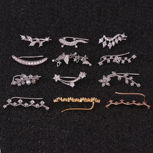 Boucles <span class=keywords><strong>d</strong></span>'oreilles pour cartilage <span class=keywords><strong>d</strong></span>'<span class=keywords><strong>oreille</strong></span>, style hélice, motif plante, fleur, <span class=keywords><strong>feuille</strong></span>, gecko, pour piercing <span class=keywords><strong>d</strong></span>'<span class=keywords><strong>oreille</strong></span> - Product Image 5