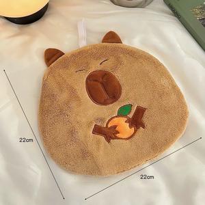 Paño de Cocina Absorbente con Bordado de Capibara, de Terciopelo Coral, para Colgar en el Baño - Product Image 2