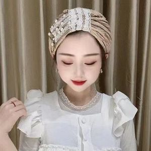 Women's Luxurious Gold Headscarf, Popular Arab Knotted Muslim <b>Hat</b>, Ethnic and African Headscarf <b>for</b> Women - Product Image 1