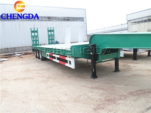Remorque surbaissée à 3 essieux avec suspension mécanique, capacité de charge de 60 tonnes, pour le transport de marchandises - Product Image 5