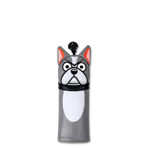 PLAY <span class=keywords><strong>EAGLE</strong></span> 2023 nuevo diseño lindo perro Animal <span class=keywords><strong>Golf</strong></span> cabeza de madera cubre PU cuero impermeable Headcover OEM Driver Fairway Hybrid UT - Product Image 5