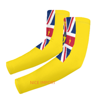 Manchons de bras rafraîchissants drapeau Niue, protection solaire patriotique pour hommes et femmes, course à pied, golf, cyclisme