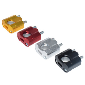 Kit de Rehausse de Guidon Moto 22mm 28mm en Alliage d'Aluminium Doré avec Anneaux Adaptateurs pour Modification de Vélo - Product Image 5