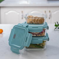 Conteneur transparent neuf pour la cuisine, stockage des aliments avec couvercle ventilé