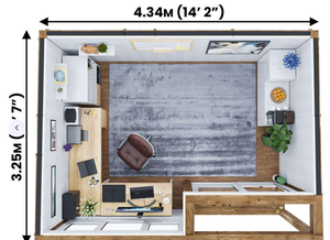 Edificio Prefabbricato per <span class=keywords><strong>Giardino</strong></span>, Studio, <span class=keywords><strong>Ufficio</strong></span> o Palestra all'Aperto, Casa Moderna per <span class=keywords><strong>Ufficio</strong></span> <span class=keywords><strong>da</strong></span> <span class=keywords><strong>Giardino</strong></span> - Product Image 3