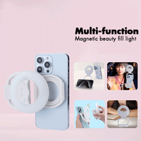 Huizon HZC-L18 Anneau lumineux LED magnétique flexible rechargeable pour téléphone portable, photographie de selfie, utilisation avec appareil photo, qualité studio