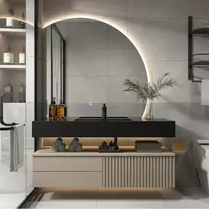 Half Moon Mirrors New Style Backlit Intelligent Bathroom Mirror LED Mirror