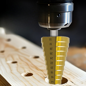 Yiduo Step Drill Bit Titanium Coated 3 Flat Shank For Woodworking Hole Drilling Fast Boring Bits - Product Image 4