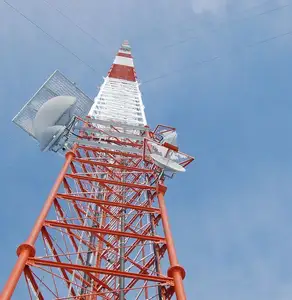 中国制造热镀锌角钢3脚塔移动电信通信信号塔