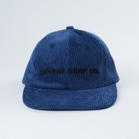 Gorra Snapback de 6 paneles sin estructura, gorra con logotipo bordado personalizado, gorra de material de pana