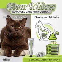 Pâte naturelle anti-boules de poils pour chats avec kératinase et papaïne, laxatif doux pour le soutien digestif, soin de la peau et du pelage, complément alimentaire pour animaux de compagnie