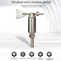 Sensor de dirección del viento CE RoHS, transmisor tipo cola de avión de acero inoxidable, resistente a la corrosión, vane de viento de alta precisión para tuberías