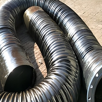 Conduit flexible renforcé en fil d'acier ondulé noir pour la construction minière