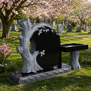 Large Grave <b>Tree</b> Stone Monument Tombstone Headstone for sale - Product Image 4