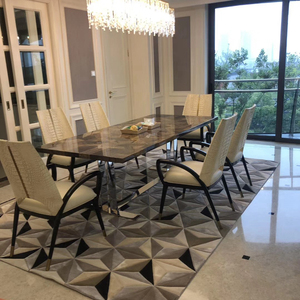 Thảm len thủ công cao cấp, chất lượng cao, họa tiết hoa lụa nhiều màu sắc, kiểu khách sạn nhà máy - Product Image 3