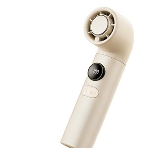 Portable <b>Mini</b> <b>Fan</b> With Digital Display Bladeless Design For Outdoor Use 3-6H Battery Life Champagne Gold Dark Gray Orange Blue - Product Image 3