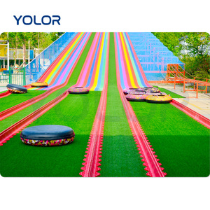Equipo de patinaje y tobogán arcoíris Instalaciones de entretenimiento al aire libre con Red colorida Red Park Expansion Oferta de los fabricantes - Product Image 5