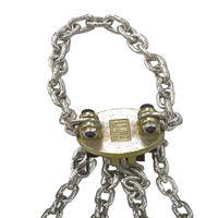 Sling d'assemblage en chaîne d'acier à forme sans fin et à œil plat pour le levage vertical de fûts et de barils (conception à quatre brins)