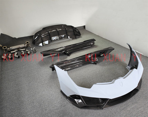 Kit de carrosserie de jupe latérale de lèvre de pare-chocs avant et arrière de style EVO de demi-fibre de carbone pour <span class=keywords><strong>Lamborghini</strong></span> LP580 LP610 - Product Image 4
