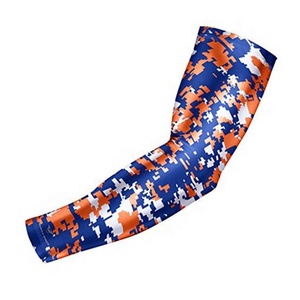 Manchon de compression en polyester et élasthanne avec logo personnalisé imprimé, anti-UV, respirant et à séchage rapide, faible MOQ pour les vêtements de sport - Product Image 1