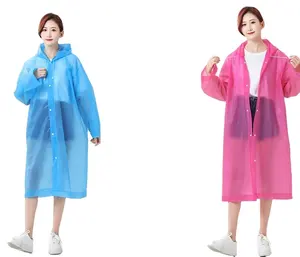 Thickened EVA Raincoat Wholesale Non Disposable Raincoat Thickened Portable Adult and Children Raincoat Rainproof Shoe Cover